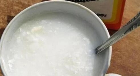 roztok sody jedlá soda ke zvýšení člena